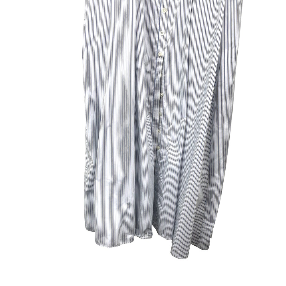 J. Crew Button-down cotton poplin dress in stripe Size 6 - Picture 5 of 10